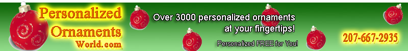 personalized ornaments shop