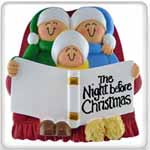 Personalized Ornament Gifts for Families of 3