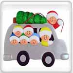 Personalized Ornament Gifts for Families of 7