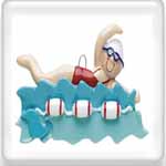 Personalized Ornament Gifts for Swimming