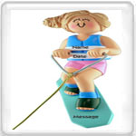 Wake Boarding Ornaments