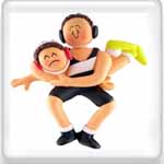 Personalized Ornament Gifts for Wrestling