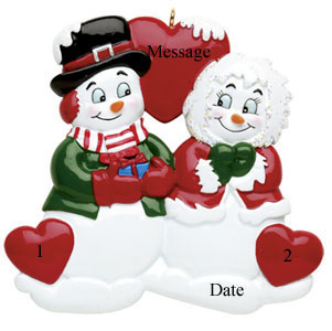 Snow Couple Heart