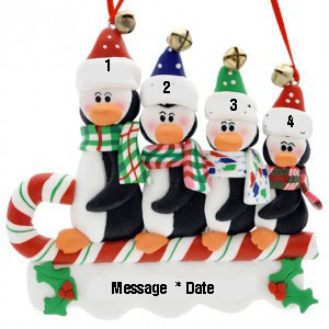 Penguins on a Candy Cane