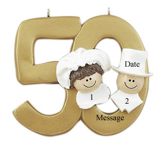 50th Wedding Anniversary Brown
