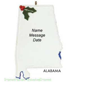 Alabama State Ornament - Personalized Ornament