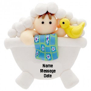 Baby Boy in Tub