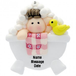 Baby Girl in Tub