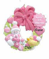 Baby Pink Girl First Christmas 