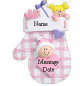 Baby Girl Pink Mitten