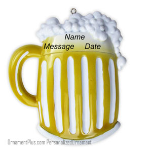 Beer Mug Ornament - Personalized Ornament
