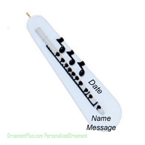 Flute Music Ornament - Personalized Ornament