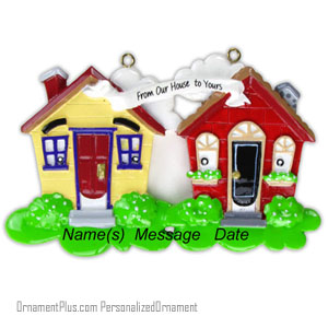 From Our House to Yours Ornament - Personalized Ornament