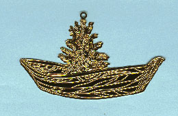 Gold Plated Christmas Dory 
