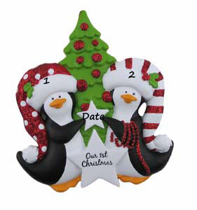 Penguin Christmas Couple