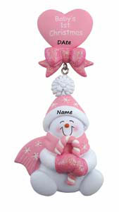 Pink Candy Cane Baby Girl