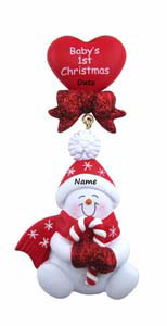 Red Candy Cane Baby Girl