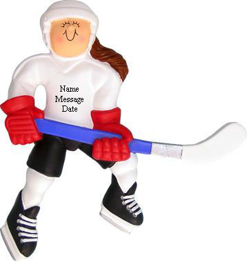 Hockey Girl Brunette