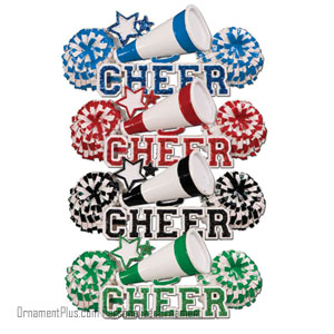 Megaphone Cheer Ornament - Personalized Ornament