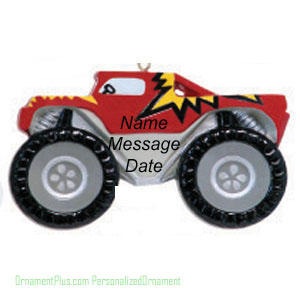 Monster Truck Ornament - Personalized Ornament