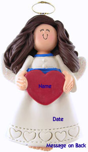 Angel Heart with Brown Hair