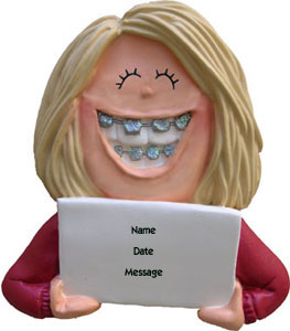 Braces Girl Blond