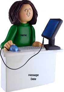 Computer Girl Brunette