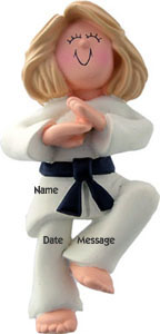 Karate Blond Girl