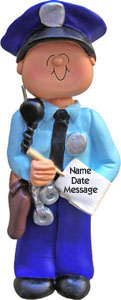 Police Man Brunette