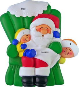 Santa with 2 Kids