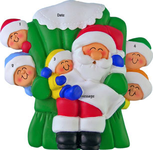 Santa with 5 Kids