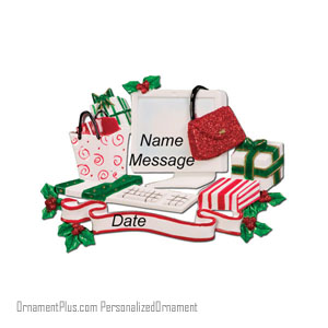 Online Shopper Ornament - Personalized Ornament