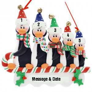Penguins on a Candy Cane