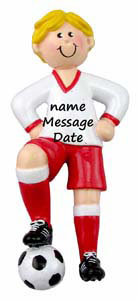 Soccer Boy Red Blonde