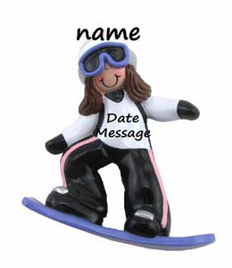 Snowboarder Girl Brown