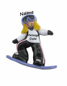 Snowboarder Girl Blond