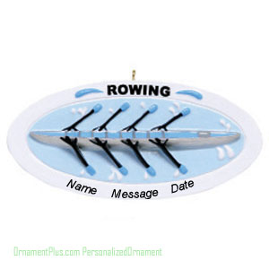 Rowing Sports Ornament - Personalized Ornament
