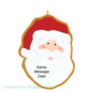 Santa Cookie Ornament - Personalized Ornament