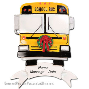 School Bus Ornament - Personalized Ornament