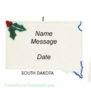 South Dakota Ornament - Personalized Ornament