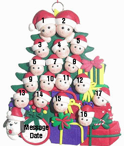17 Christmas Tree Family Ornament