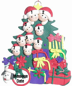 9 Christmas Tree Family Ornament
