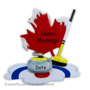 Winter Curling Ornament - Personalized Ornament