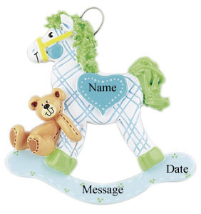 Baby Blue Rocking Horse