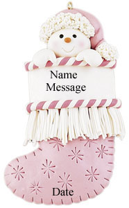 Baby Pink Fring Stocking