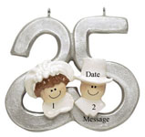 25th Wedding Anniversary Brown