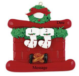 Red Fireplace Mantle