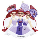Three Red Hat Friends