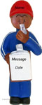African American Boy Coach Ornament - Personalized Ornament