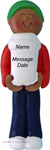 African American Boy Coffee Ornament - Personalized Ornament